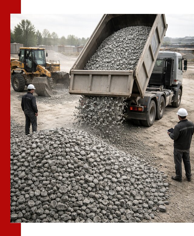 Доставка гранитного щебня фракции 20-40 в Заинске