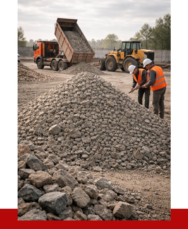 Гранитный щебень фракция 40-70 в Заинске от 2542 руб ПРОНЕРУДЗнс