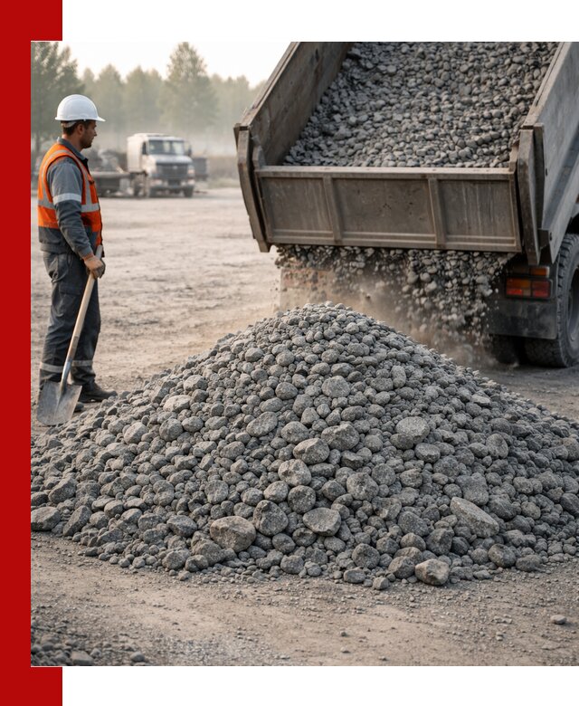 Гранитный щебень фракции 100–201 для строительства в Заинске