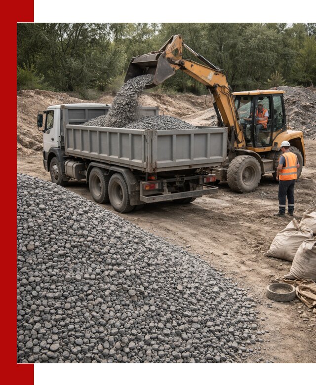Доставка гравийного щебня в Заинске оптом и в розницу