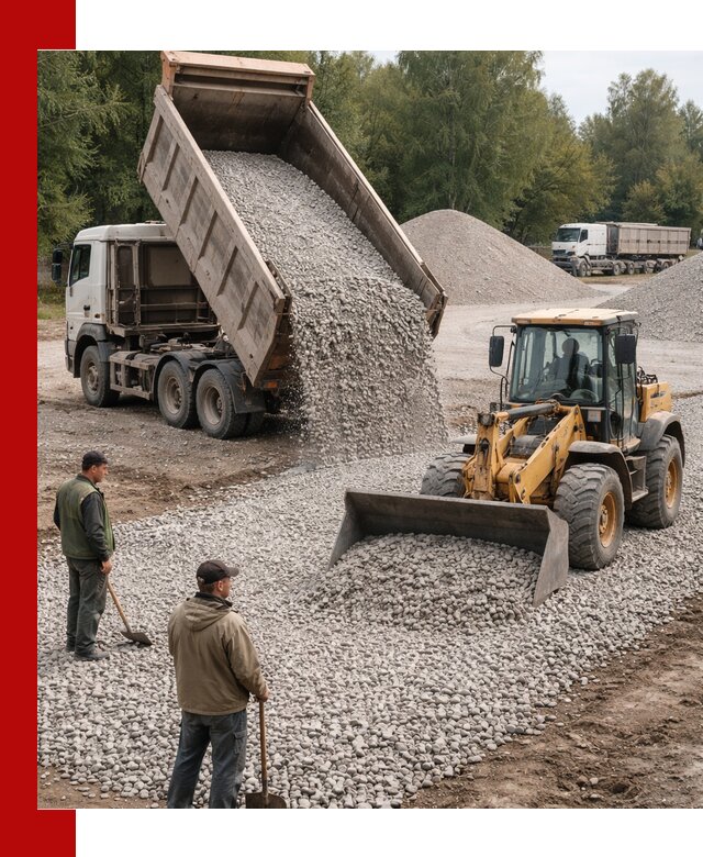 Купить гравийный щебень фракция 20-40 в Заинске с доставкой