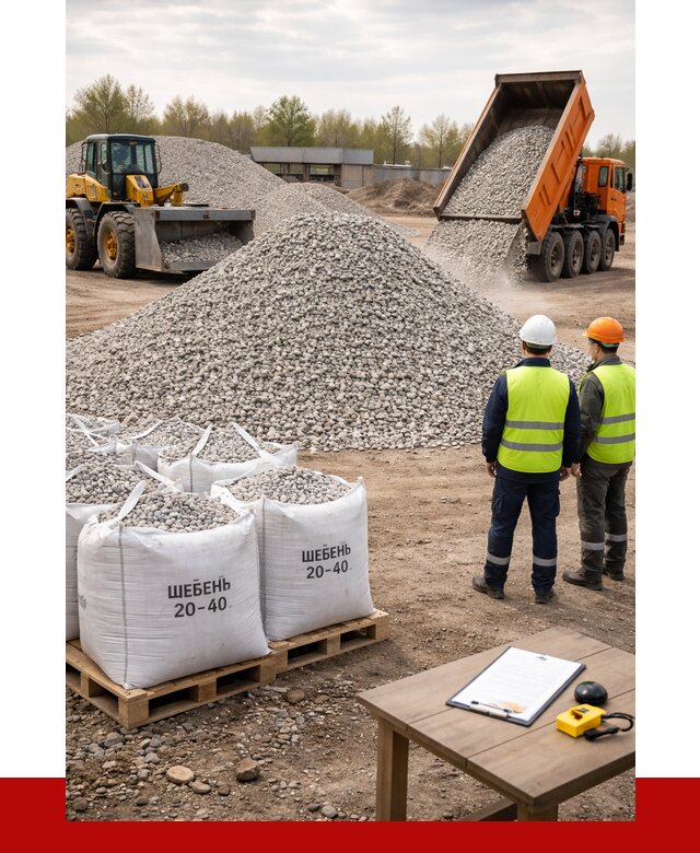 Известняковый щебень 20-40 в Заинске от 2135 р. ПРОНЕРУДЗнс