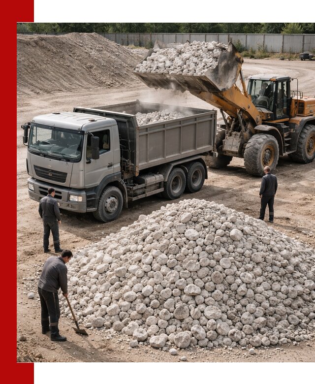 Известняковый щебень фракция 70–150 с доставкой в Заинске