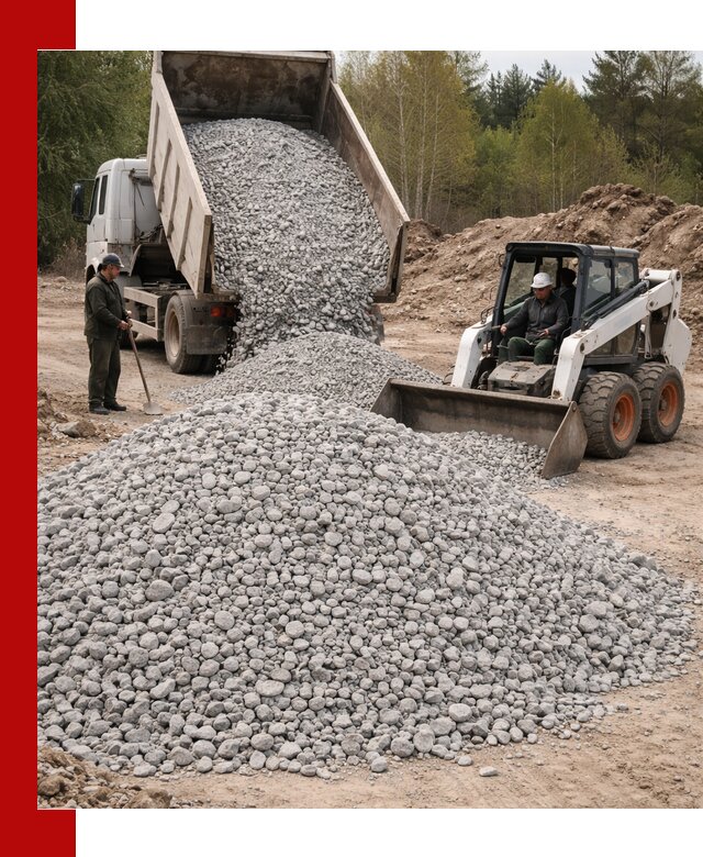 Доставка доломитового щебня в Заинске напрямую от карьера