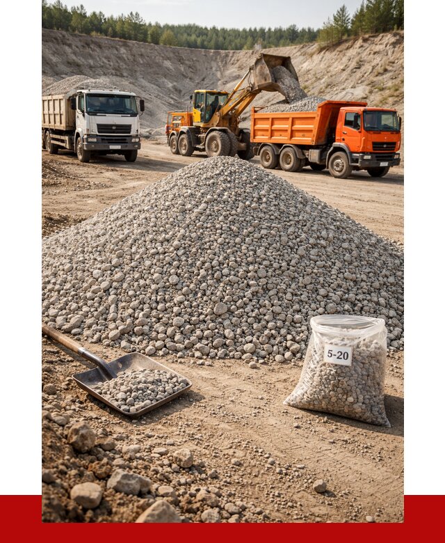 Доломитовый щебень фр. 5-20 в Заинске от 4271 р. | ПРОНЕРУДЗнс