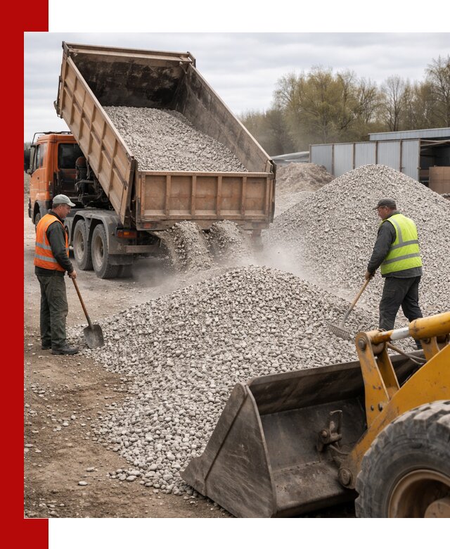Доломитовый щебень фракции 5-20 с доставкой в Заинске