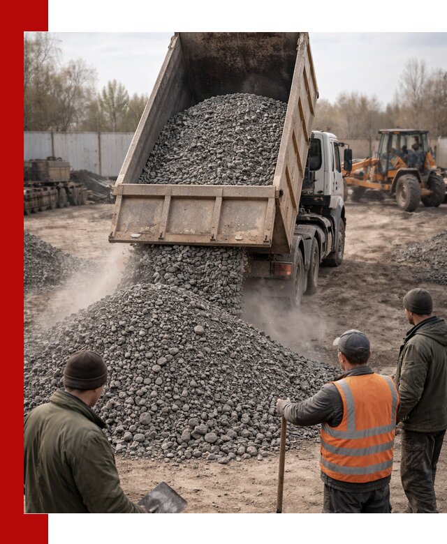 Доставка шлакового щебня в удобные сроки по выгодной цене в Заинске