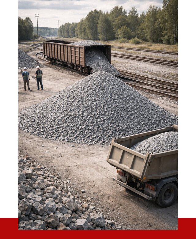 Железнодорожный щебень 20-60 в Заинске от 1729 р. | ПРОНЕРУДЗнс