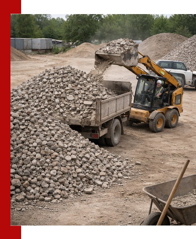 Доставка вторичного щебня в Заинске для строительных работ