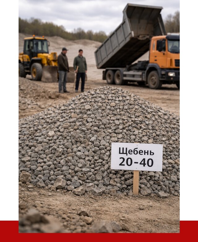 Бетонный щебень фракция 20-40 в Заинске от 2491 р. | ПРОНЕРУДЗнс