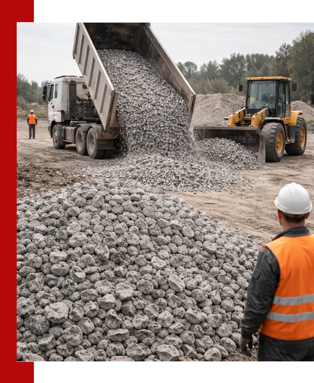 Доставка бетонного щебня фракции 20-40 в Заинске