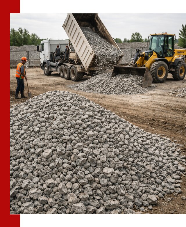 Доставка бетонного щебня фракции 40-70 в Заинске