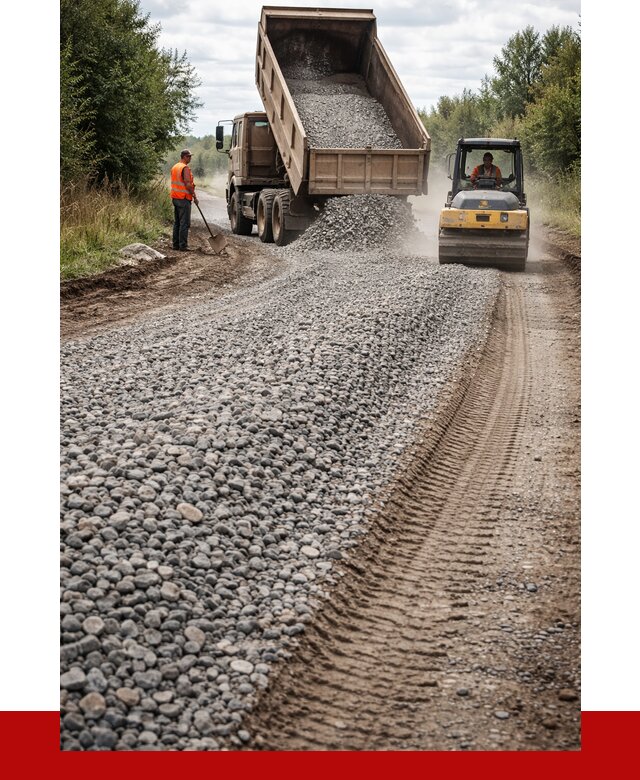 Щебень для отсыпки дороги в Заинске от 2746 р. ПРОНЕРУДЗнс