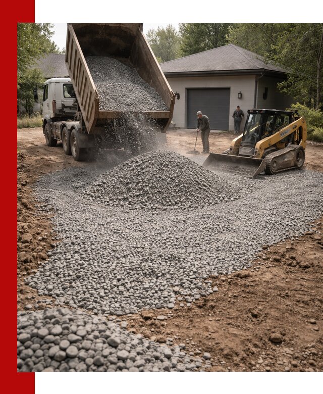 Щебень для парковки в Заинске: доставка и укладка качественного материала