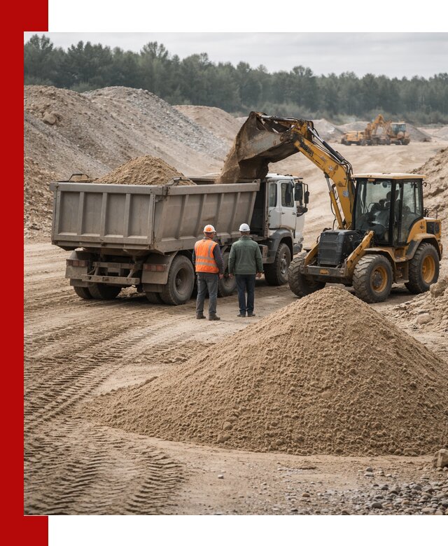 Карьерный среднезернистый песок с доставкой в Заинске