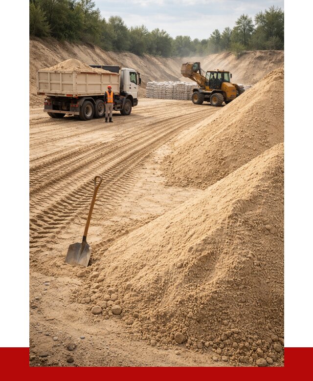 Карьерный песок мелкозернистый в Заинске от 9152 р. | ПРОНЕРУДЗнс