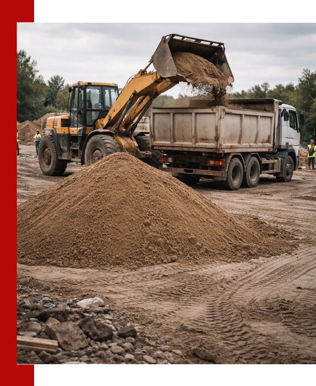 Доставка речного песка навалом в Заинске быстро и выгодно