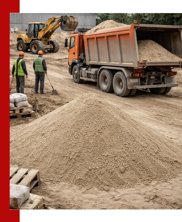 Доставка и продажа мытого речного песка в Заинске