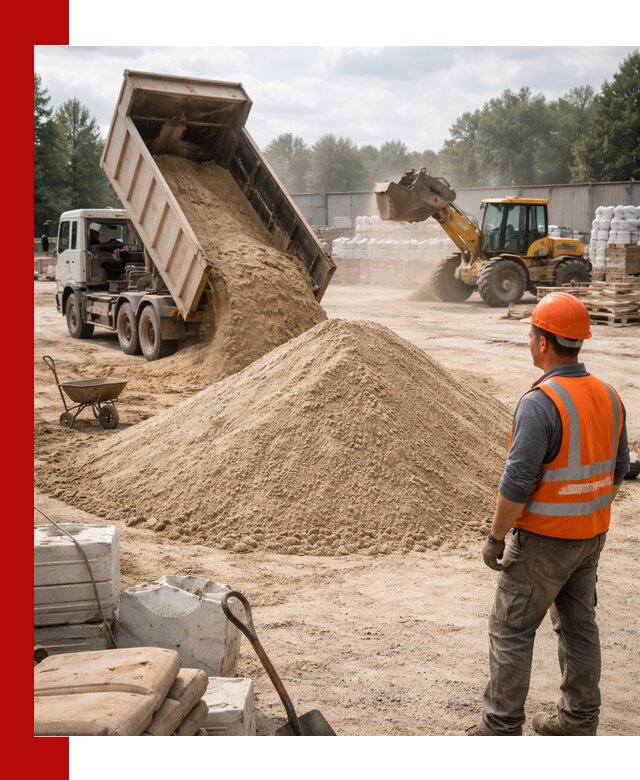 Доставка строительного песка с самосвалом в Заинске
