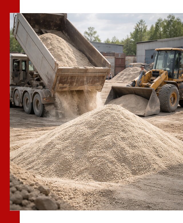 Кварцевый песок с доставкой в Заинске для строительных работ