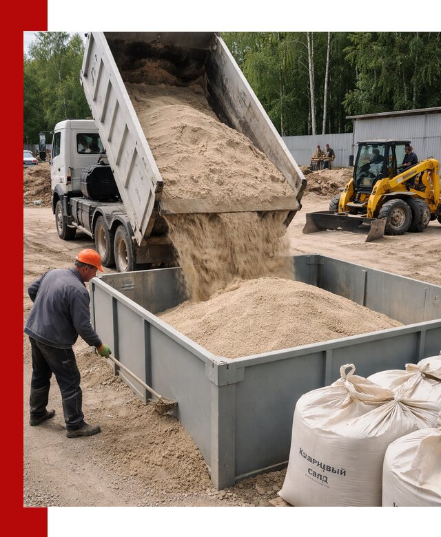 Кварцевый песок для фильтра в Заинске — доставка и качество