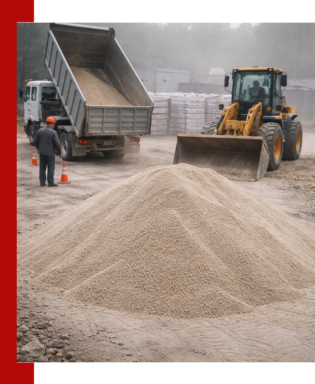 Кварцевый песок фракция 0–8 для стройработ в Заинске