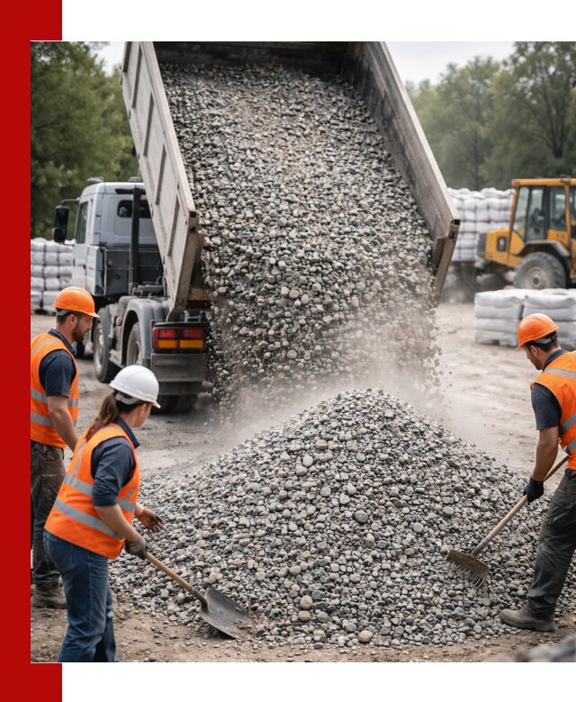 Доставка гравия и камня в Заинске оптом и в розницу