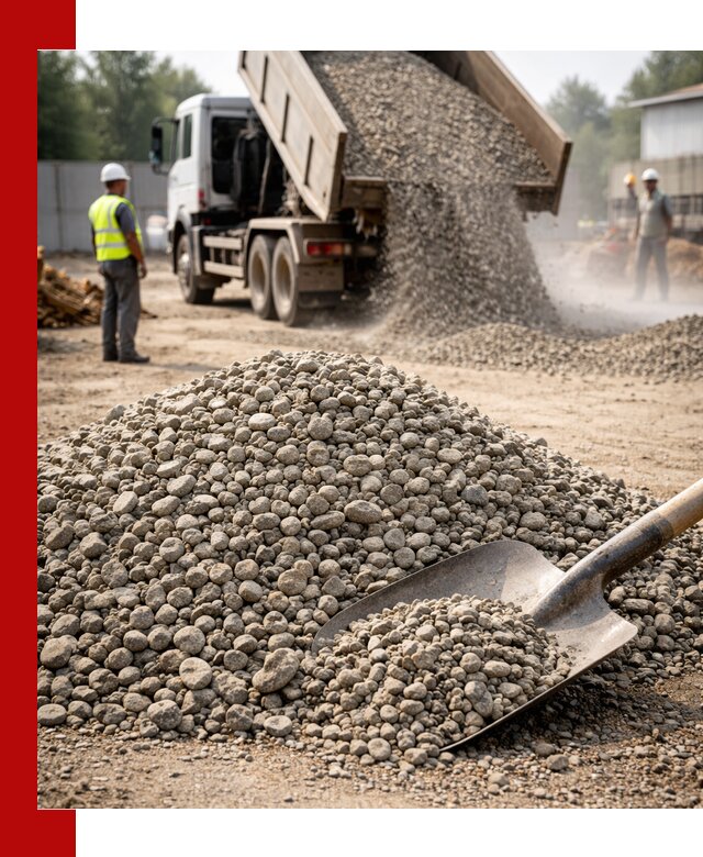 Доставка гравия фракции 20-40 в Заинске с самосвалами