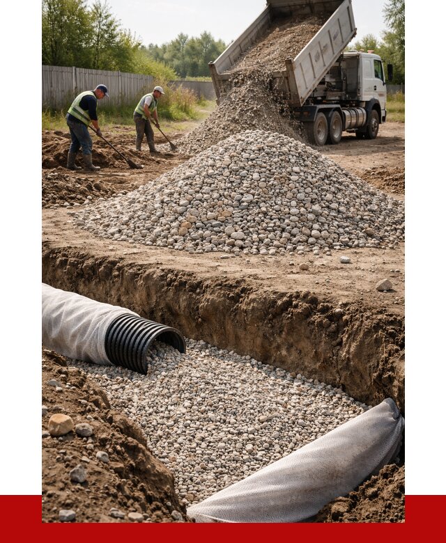 Гравий для дренажа в Заинске от 2237 р., доставка ПРОНЕРУДЗнс