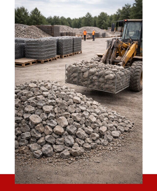 Камень для габионов фракция 70-150 в Заинске от 4271 р. | ПРОНЕРУДЗнс