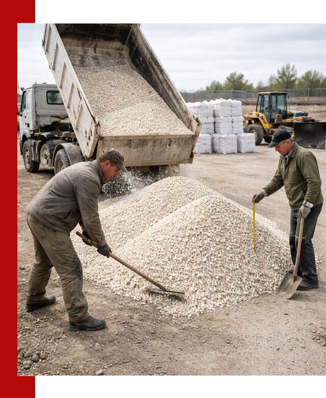 Мраморная крошка с доставкой и разгрузкой в Заинске