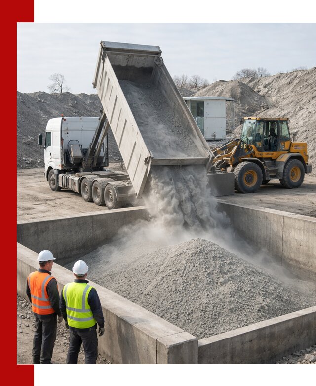 Доставка цемента навалом в Заинске крупными партиями