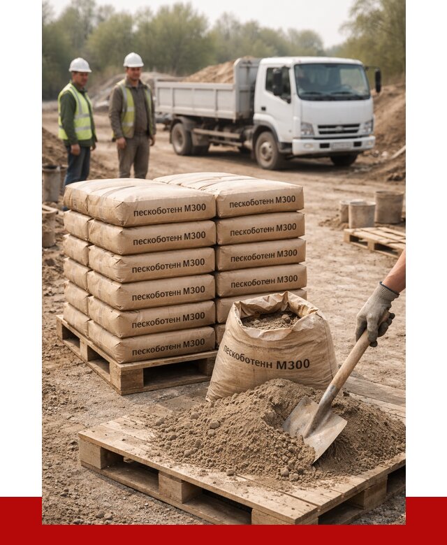 Пескобетон М300 в Заинске с доставкой от 4729 р. за куб | ПРОНЕРУДЗнс
