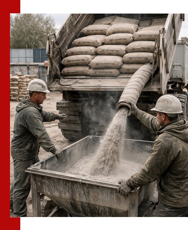 Доставка цемента М400 в Заинске оптом и в розницу