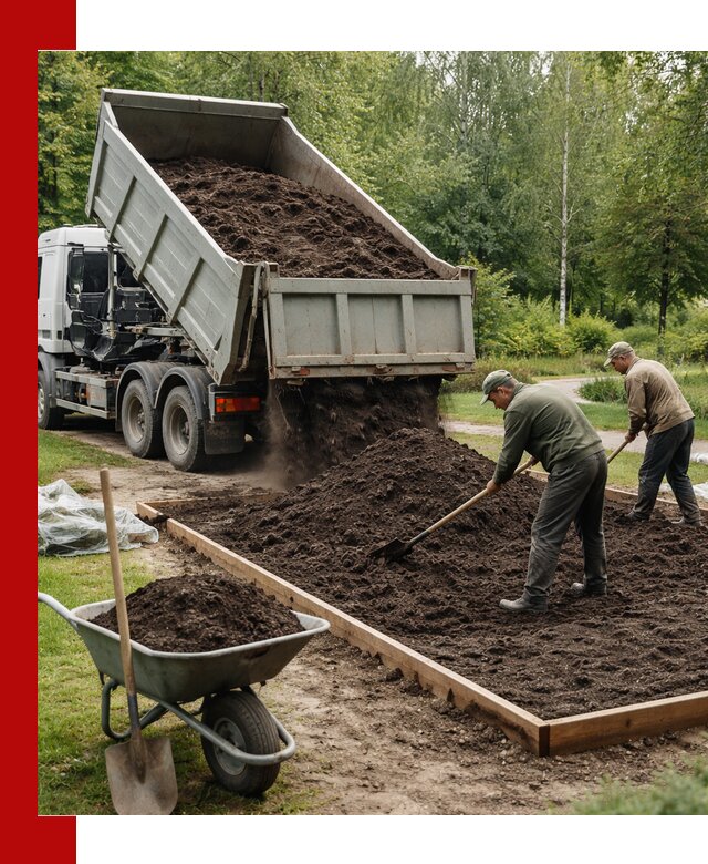 Доставка грунта для озеленения и благоустройства в Заинске