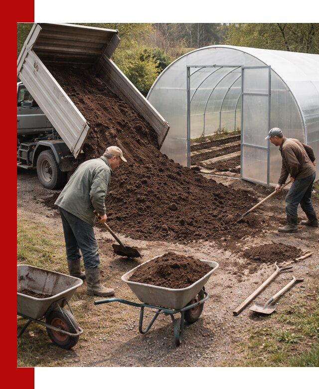 Грунт для теплицы с доставкой в Заинске — плодородный субстрат под растения