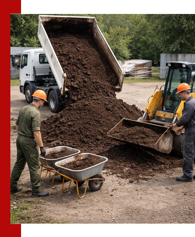 Доставка торфо-земляной смеси в Заинске для огорода и ландшафта
