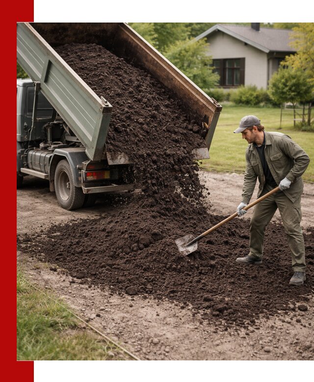 Чернозем для газона с доставкой в Заинске быстро и качественно