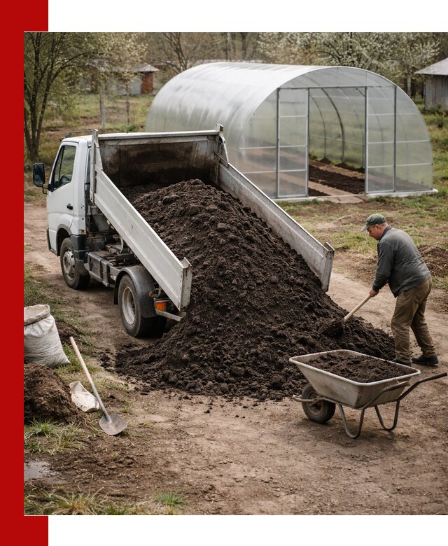 Чернозем для теплицы с доставкой в Заинске