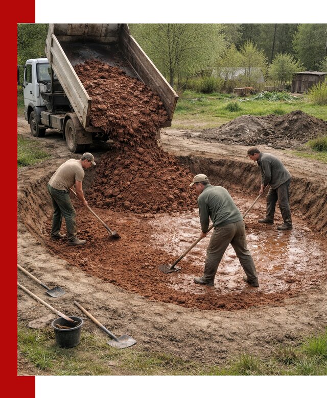 Купить качественную глину для пруда в Заинске