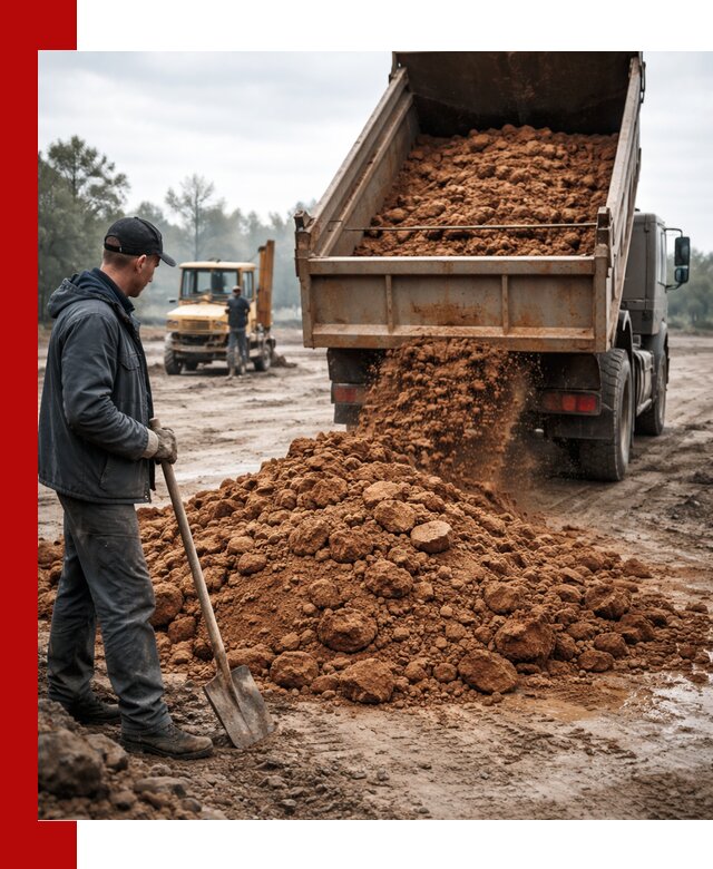 Глина для засыпки в Заинске с доставкой самосвалами