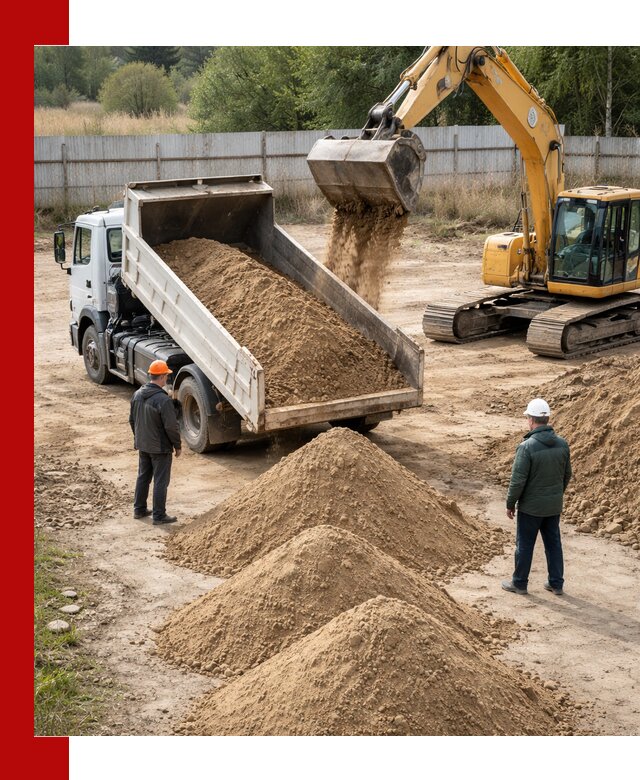 Доставка супеси вагонными и автопартиями в Заинске