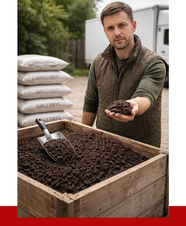 Купить биогумус в Заинске с доставкой от 8644 р. за куб | ПРОНЕРУДЗнс