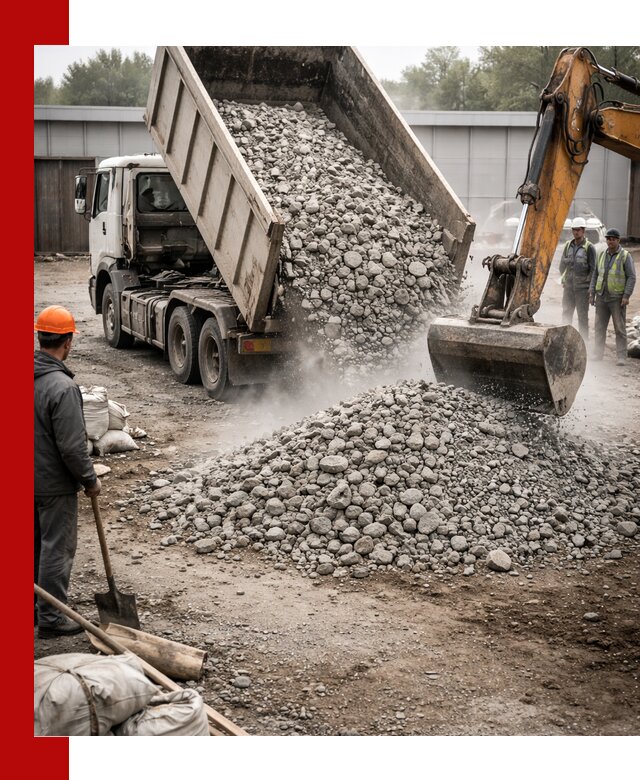 Доставка дробленого бетона в Заинске оптом и в розницу