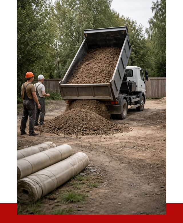 Доставка сыпучих материалов самосвалом в Заинск от 4271 р. | ПРОНЕРУДЗнс