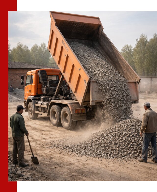 Доставка самосвалом 20 м3 в Заинске быстро и надежно