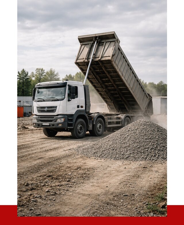 Доставка самосвалом 40 кубов в Заинске от 9152 р. | ПРОНЕРУДЗнс