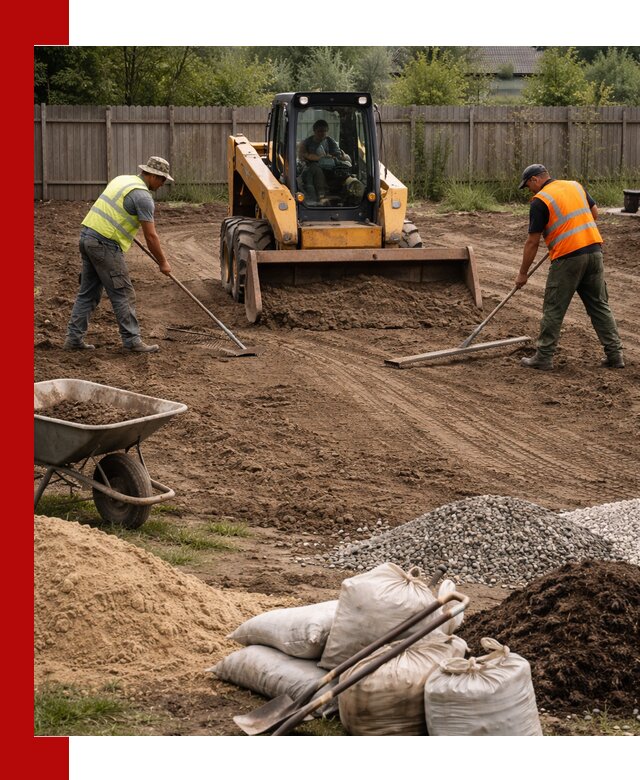 Выравнивание участка под строительство и благоустройство в Заинске
